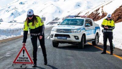Erzurum’da polis sorumluluk bölgesinde, 2026 yılının Nisan ayında 112 maddi
