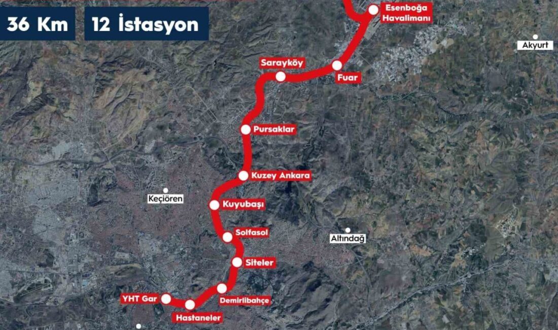 Ulaştırma ve Altyapı Bakanı Abdulkadir Uraloğlu, “YHT Gar-Kuyubaşı-Esenboğa Havalimanı Metro