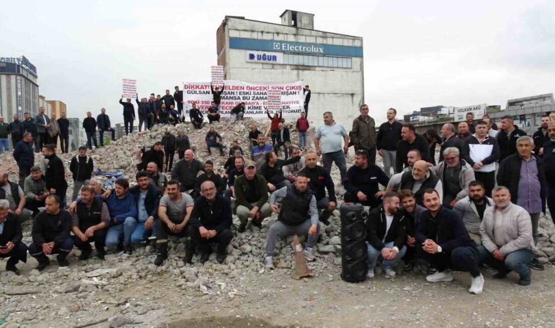 Samsun’un Canik ilçesinde bulunan eski sanayi esnafı, Toybelen Sanayi Sitesi’ndeki