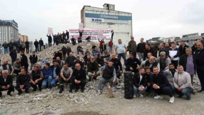 Samsun’un Canik ilçesinde bulunan eski sanayi esnafı, Toybelen Sanayi Sitesi’ndeki