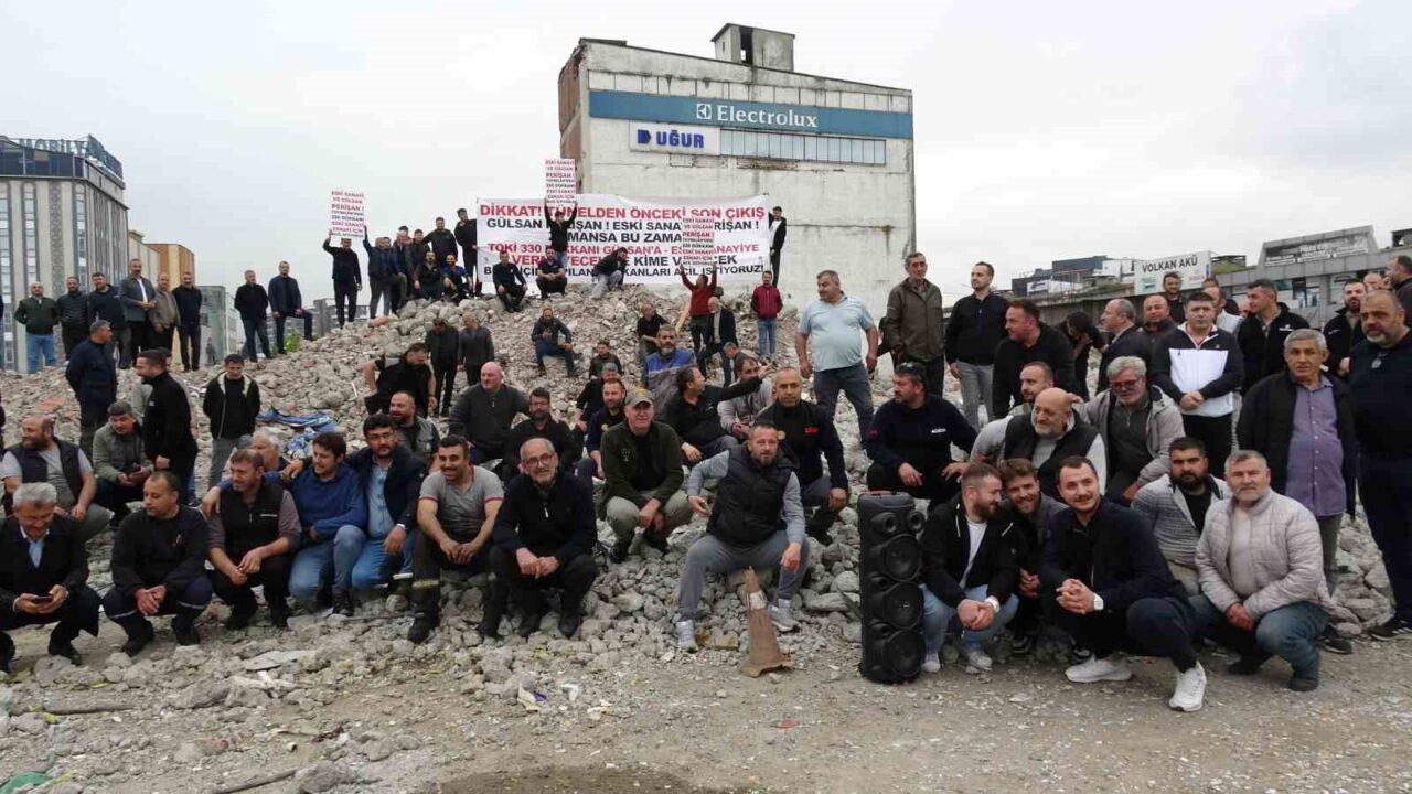 Samsun’un Canik ilçesinde bulunan eski sanayi esnafı, Toybelen Sanayi Sitesi’ndeki