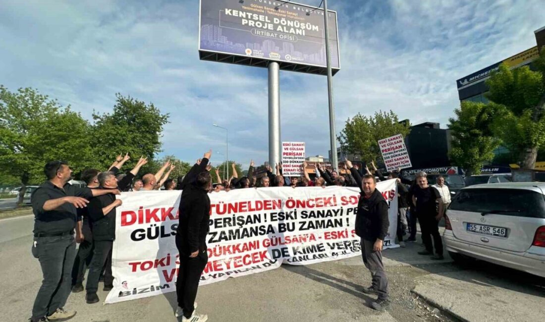 Samsun’un Canik ilçesinde bulunan eski sanayi esnafının Toybelen Sanayi Sitesi’ne