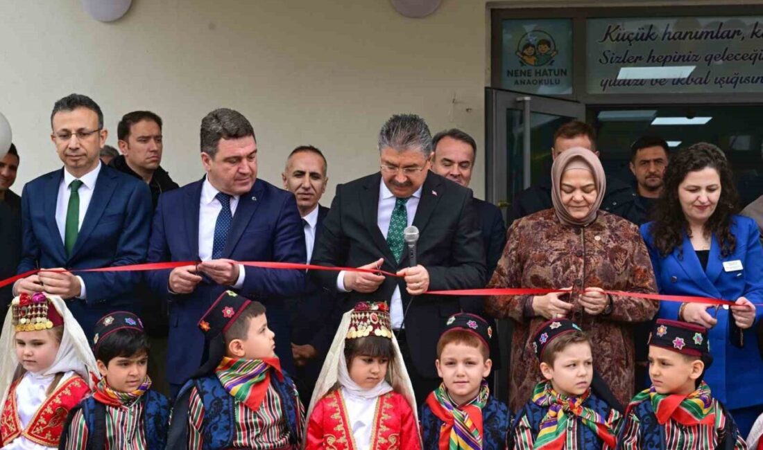 Eskişehir Valiliği himayelerinde kamu kaynaklarıyla yapımı tamamlanan Nene Hatun Anaokulu’nun