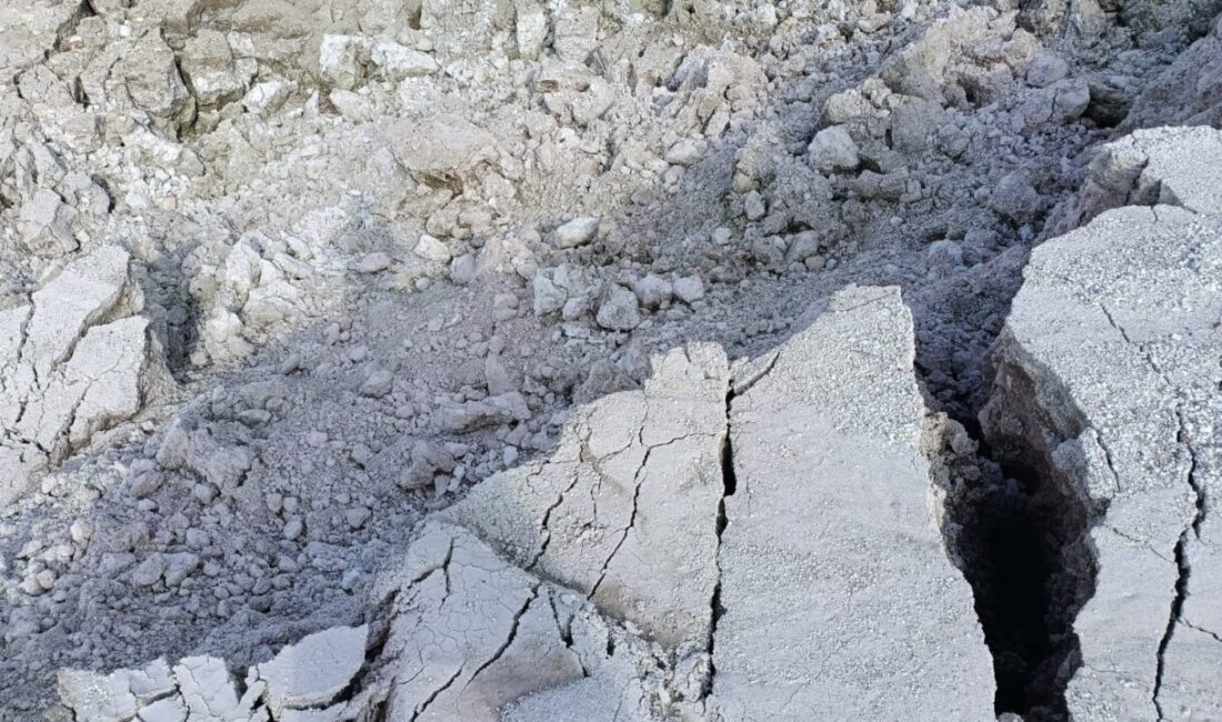 Eskişehir’de kırsal bir mahallede bulunan betonit maden sahasında meydana gelen