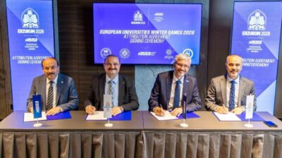 Slovenya’nın başkenti Ljubljana’da gerçekleştirilen imza töreniyle, Erzurum’un 2028 yılında düzenlenecek