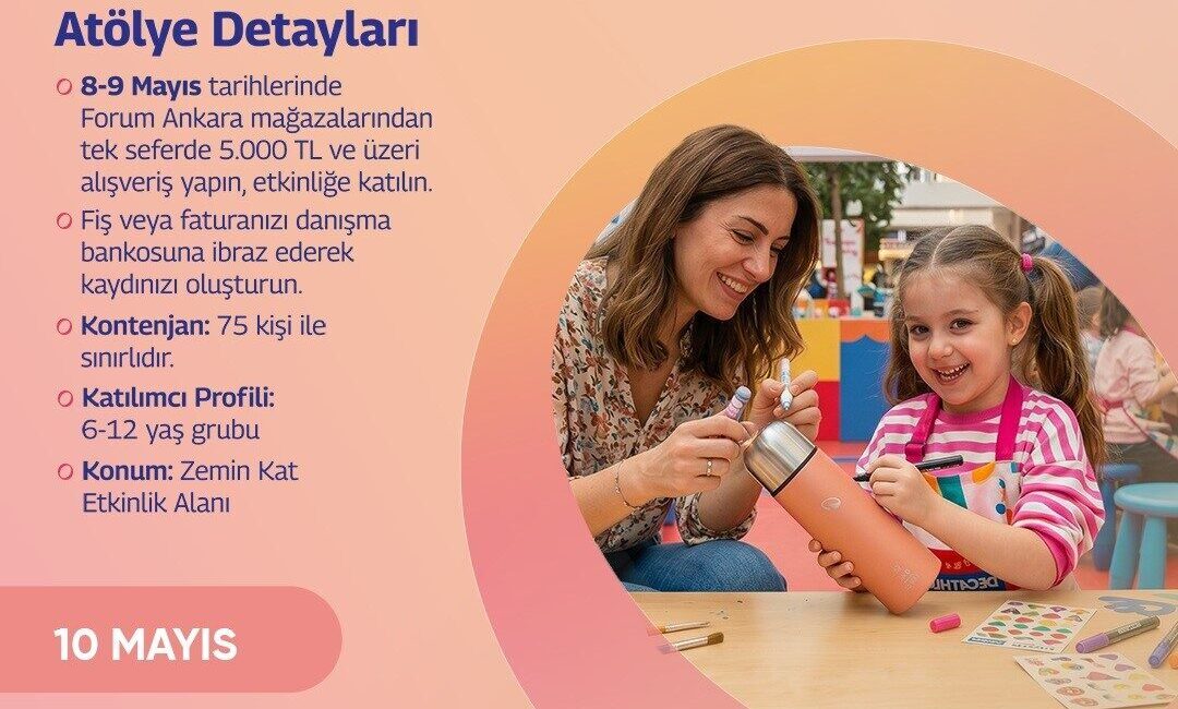 Forum Ankara’nın Anneler Günü’nde Biltek Okulları ve Decathlon iş birliğiyle