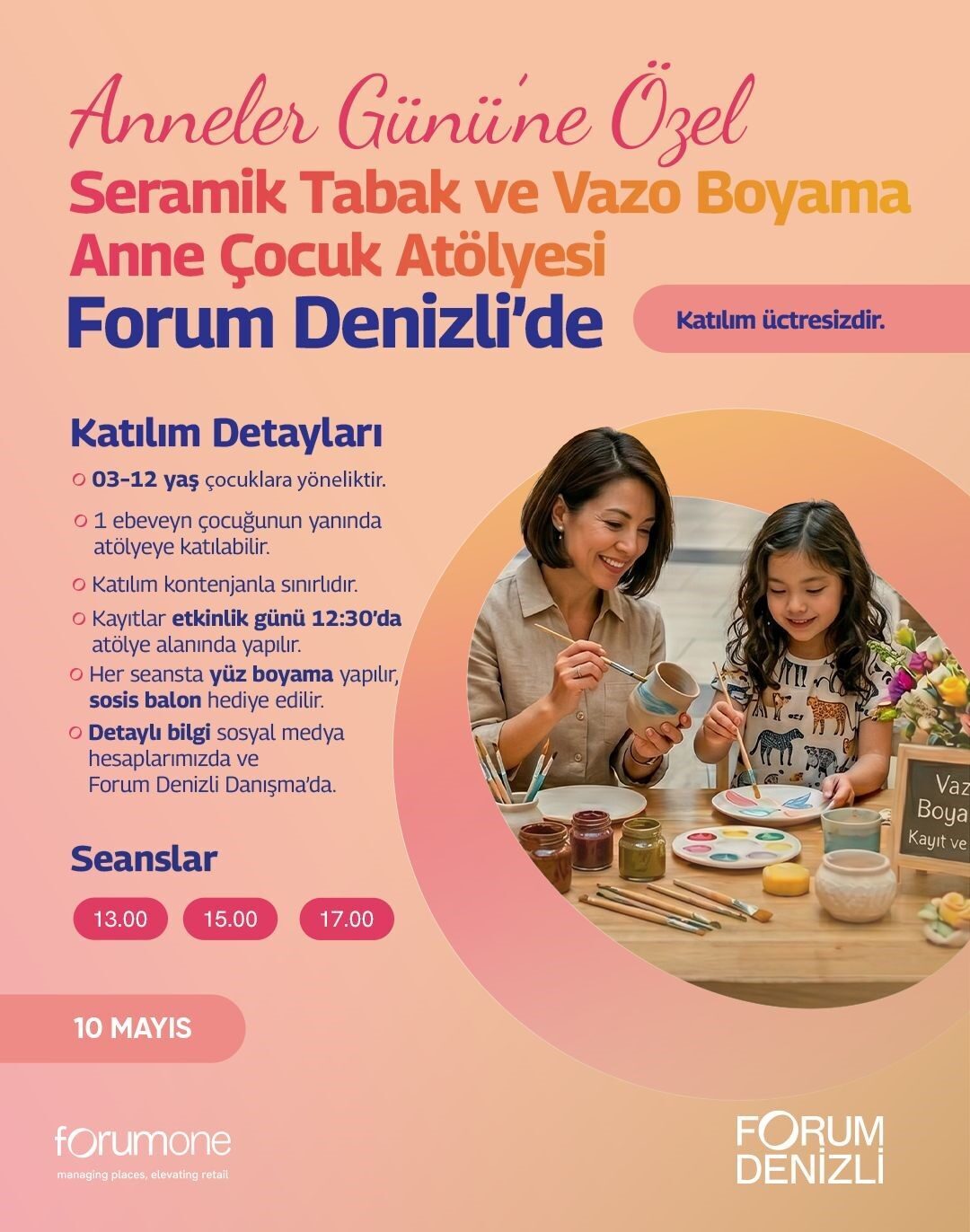 Koku Atölyesi, Seramik Vazo Boyama Atölyesi ve çocuklara yönelik eğlenceli