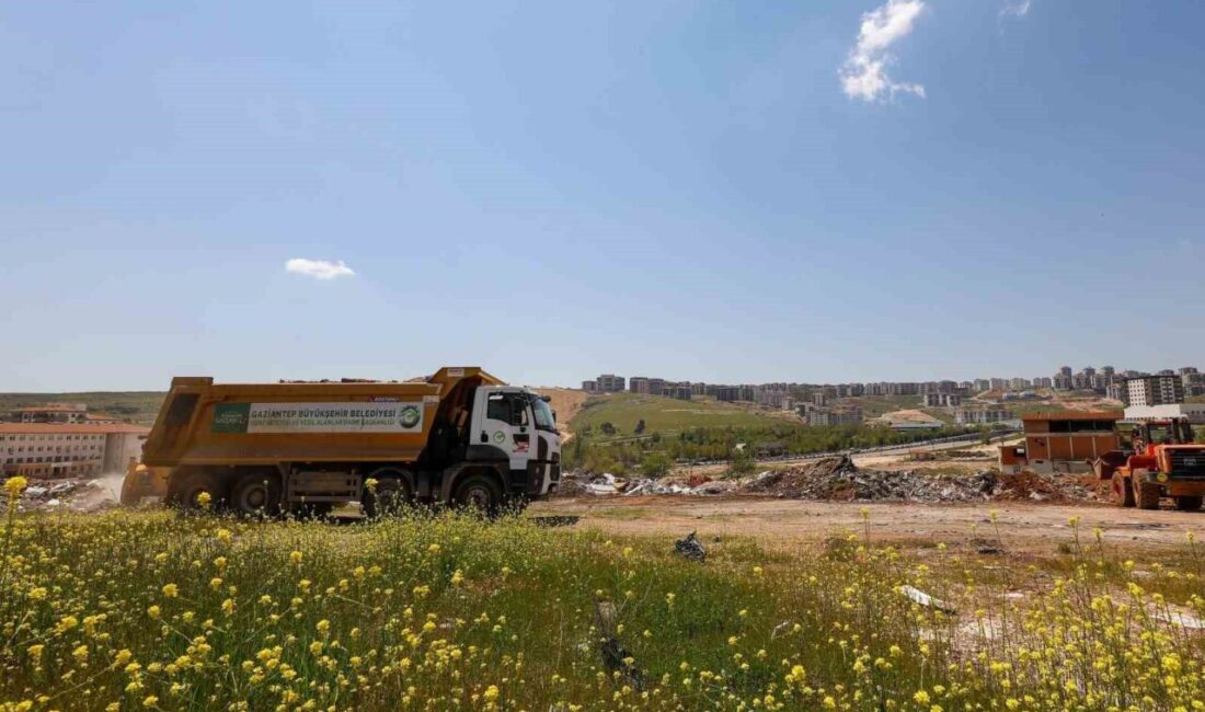 Gaziantep Büyükşehir Belediyesi ekipleri, bahar aylarının gelmesi ve hava sıcaklıklarının