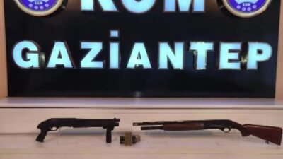 Gaziantep’te polis ekiplerince yapılan operasyonda 6 adet ruhsatsız silah ele