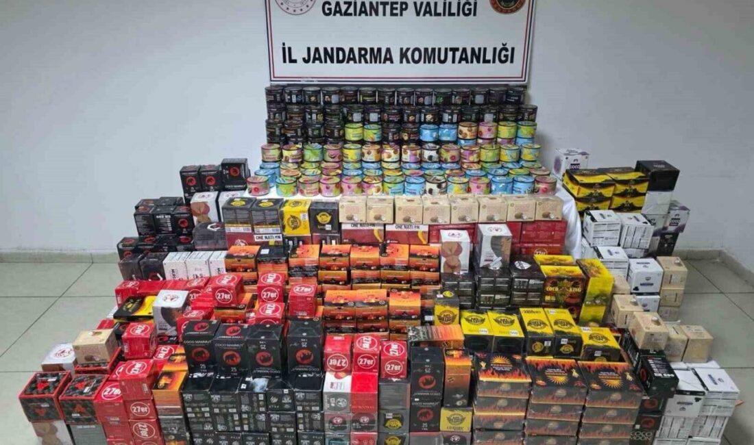 Gaziantep’te jandarma ekiplerince son 1 ayda yapılan kaçakçılık ve uyuşturucu