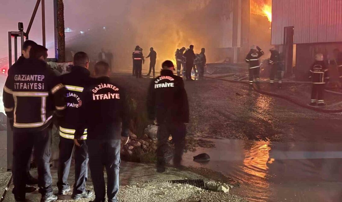 Gaziantep’te bir mobilya fabrikasında yangın çıktı. Yangın sonrası olay yerine