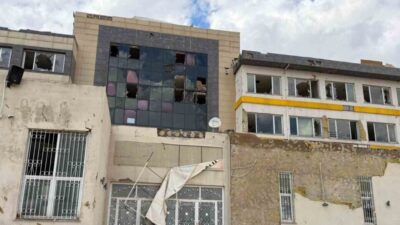 Gaziantep’te etkili olan ’süper hücre’ fırtınası sırasında bir okulda ciddi
