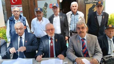 Türkiye Muharip Gaziler Derneği Alaşehir Şubesi’nde Osman Saraç, kullanılan oyların