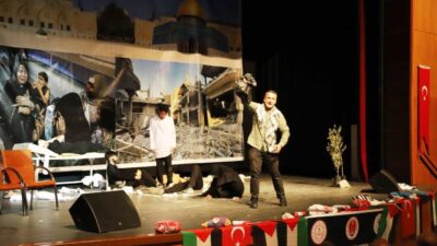 Adıyaman’ın Kahta ilçesinde, Gazze’de yaşanan insanlık dramına ve dünyanın gözleri