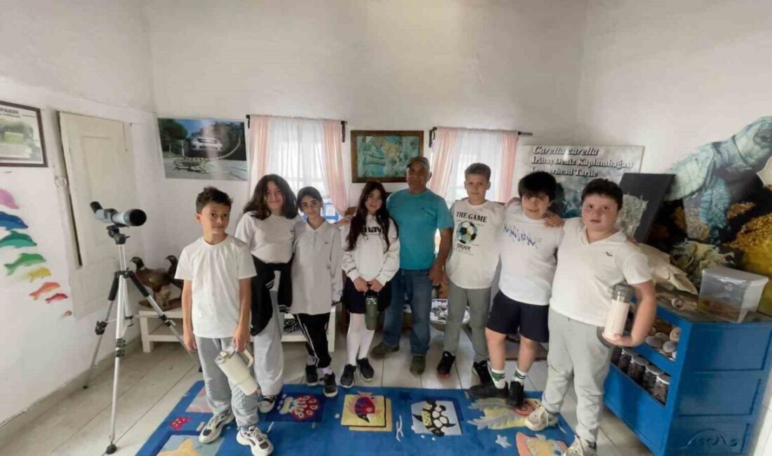 Aydın’ın Kuşadası ilçesinde ilkokul öğrencileri, kurdukları doğa araştırma grubuyla EKODOSD’u