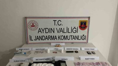 Aydın’ın Germencik ilçesinde 5 şüpheliye ait iki adrese yapılan eş