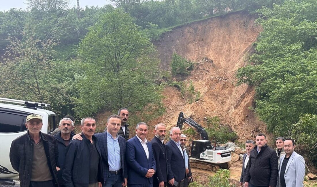 Giresun’un Bulancak ilçesine bağlı Kovanlık beldesinde meydana gelen heyelan sonrası