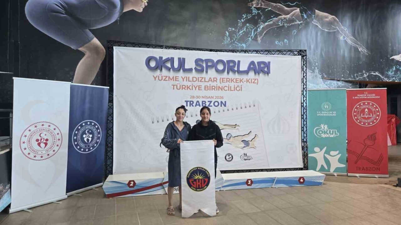 Gaziantep Kolej Vakfı Özel Ortaokulu öğrencileri Yağmur Kont ve Yaren
