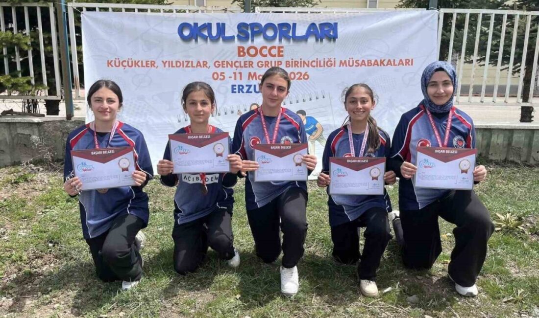 Gökçedere Şehit Samet Akdeniz Ortaokulu Yıldız Kız Bocce Takımı, Erzurum’da