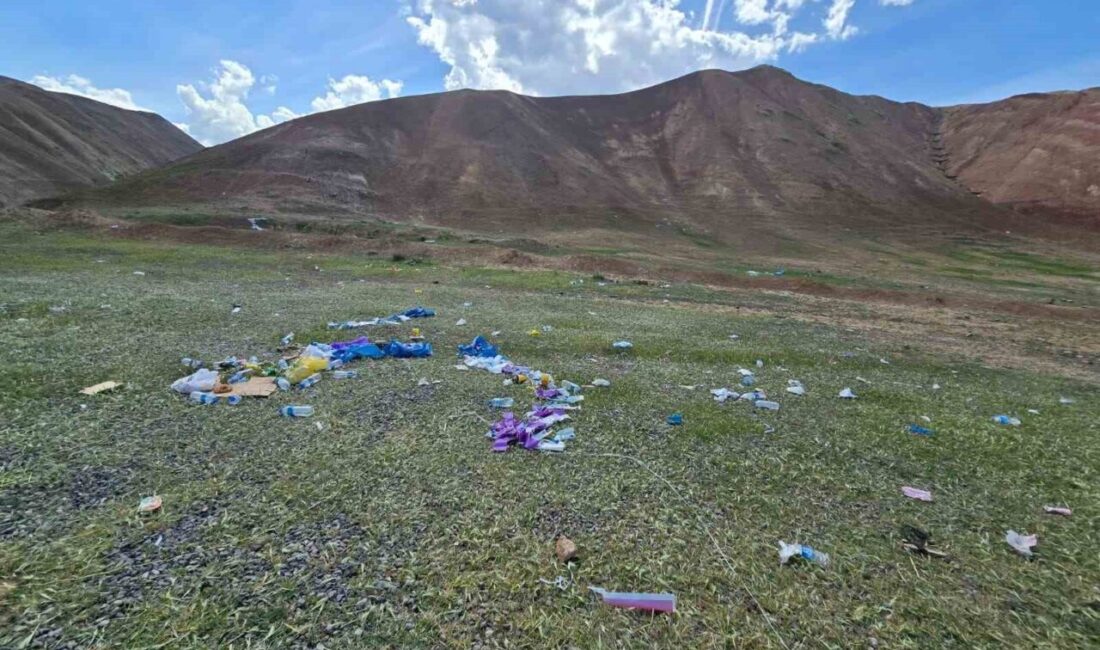 Iğdır’ın Tuzluca ilçesindeki Gökkuşağı Tepeleri’nde düzenlenen uçurtma festivali sonrası ortaya