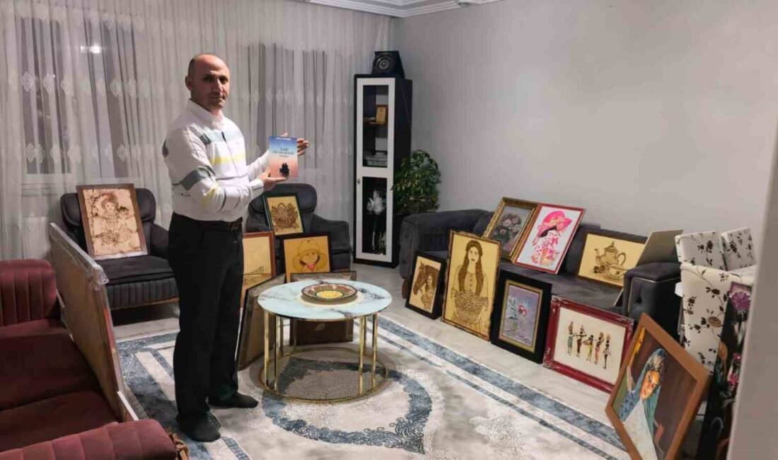 Bursa’nın İnegöl ilçesinde 25 yıldır resim yapan güvenlik görevlisi Yüksel