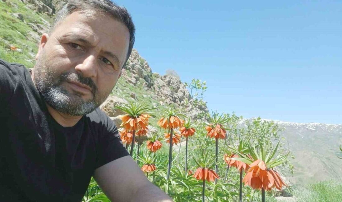 Hakkari’nin Durankaya beldesi Bağlarbaşı zirvesine çıkan doğasever Ferhat Reisoğlu, 2