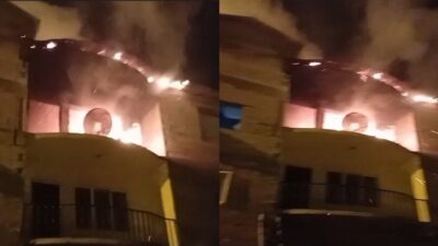 Hakkari’de 3 katlı bir evde çıkan yangın korku ve paniğe