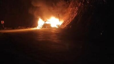Muş’un Hasköy ilçesinde seyir halinde olan bir otomobil, meydana gelen