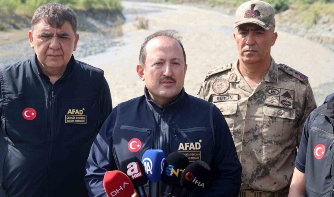 Hatay’da aşırı yağışın ardından gerçekleşen afet sonrası bölgeye gelen AFAD