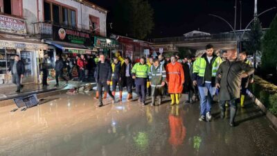 Samsun’un Havza ilçesinde etkili olan kuvvetli sağanak sonrası meydana gelen