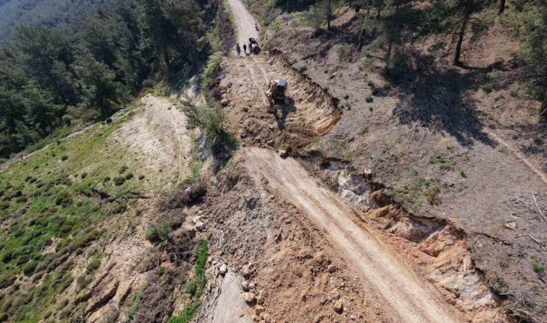 Manisa’da aşırı yağışların tetiklediği heyelan nedeniyle kapanan Sancaklı Çeşmebaşı-Sülüklü Göl