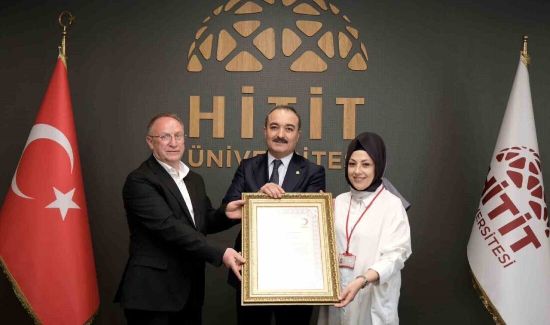 Türk Kızılay tarafından yürütülen kan bağışı kampanyalarına sağladığı katkı dolayısıyla
