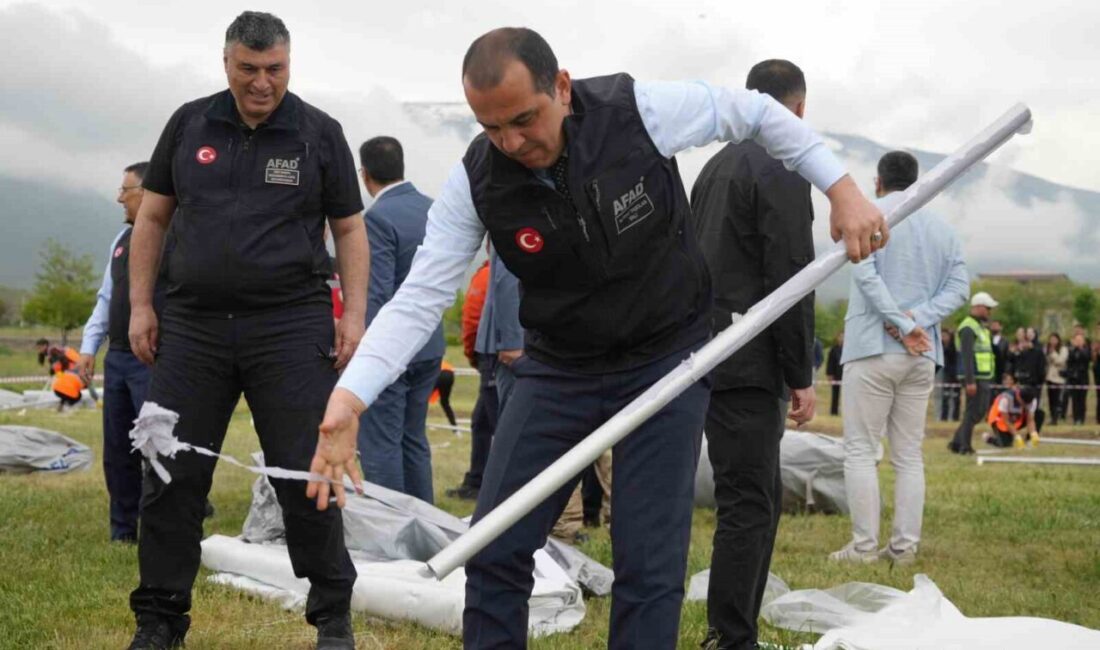 Iğdır Üniversitesi ile AFAD iş birliğinde düzenlenen “Afete Hazır Kampüs