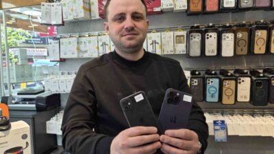 Eskişehir’de ikinci el telefon satışı ve tamiri yapan telefoncu, yenilenmiş