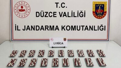 Düzce’nin Çilimli ilçesinde jandarma ekiplerince takibe alınarak durdurulan araçta 266