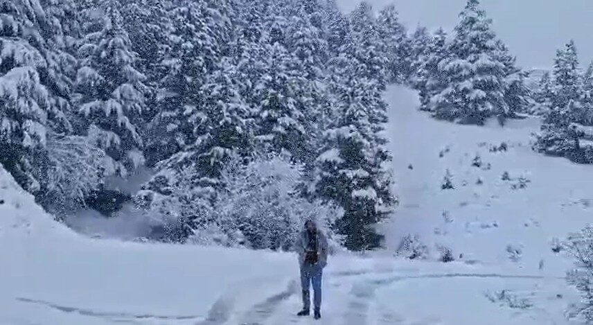 Isparta’da hafta içi artan sıcaklıkların ardından hafta sonu soğuk hava