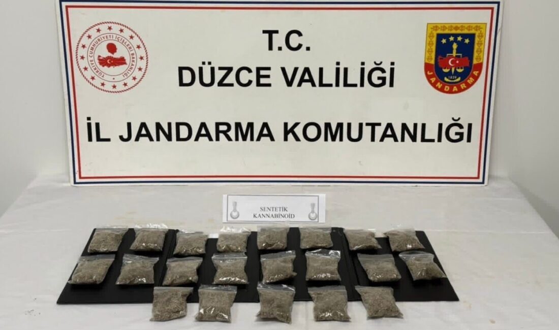 Düzce’de bir haftada jandarma ekiplerince düzenlenen operasyonlarda 23 uyuşturucu satıcısı