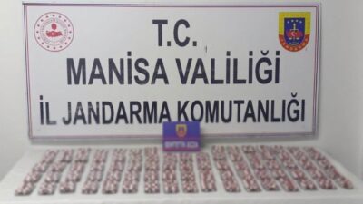 Manisa’nın Soma ilçesinde jandarma ekiplerince düzenlenen operasyonda binlerce sentetik ecza