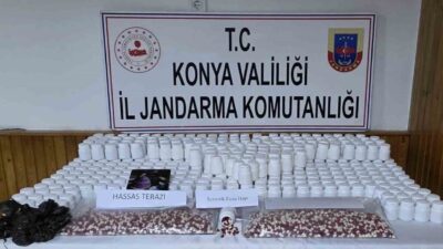 Konya’da son 15 günde çeşitli uyuşturucu maddeler ele geçirilirken, gözaltına