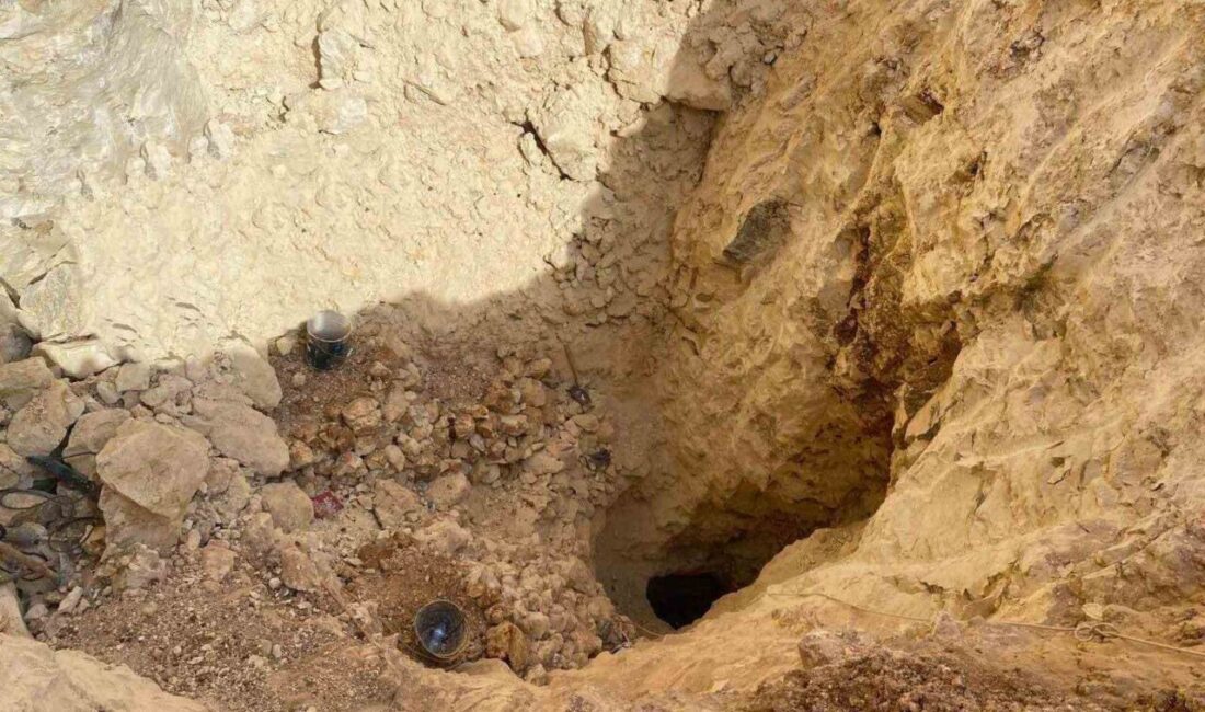 Gaziantep’te define bulmak amacıyla izinsiz kazı yaptığı tespit edilen 2