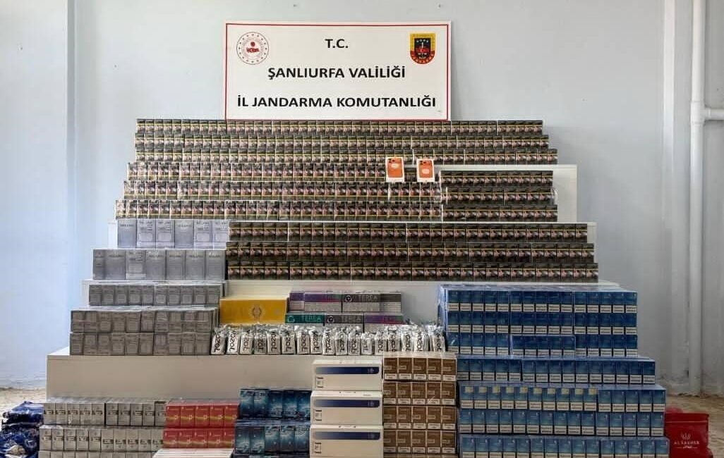 Şanlıurfa’nın Viranşehir ilçesinde jandarma ekipleri tarafından gerçekleştirilen kaçakçılık operasyonlarında 30