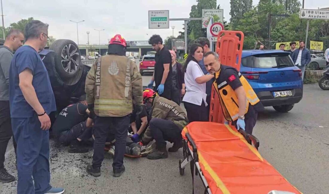 Kadıköy’de seyir halinde olan bir otomobil sürücüsünün direksiyon başında rahatsızlanması