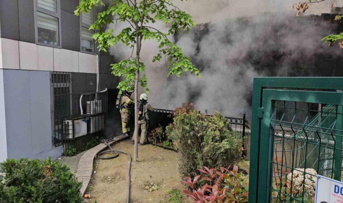 Kağıthane’de tek katlı metruk binada sabah saatlerinde başlayan yangın hemen