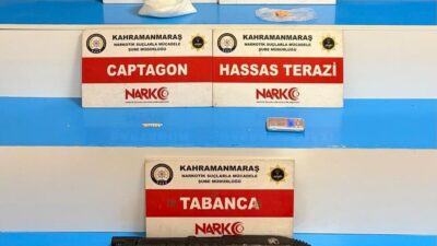 Kahramanmaraş’ta düzenlenen uyuşturucu operasyonunda 1 kilo 150 gram metamfetamin ele
