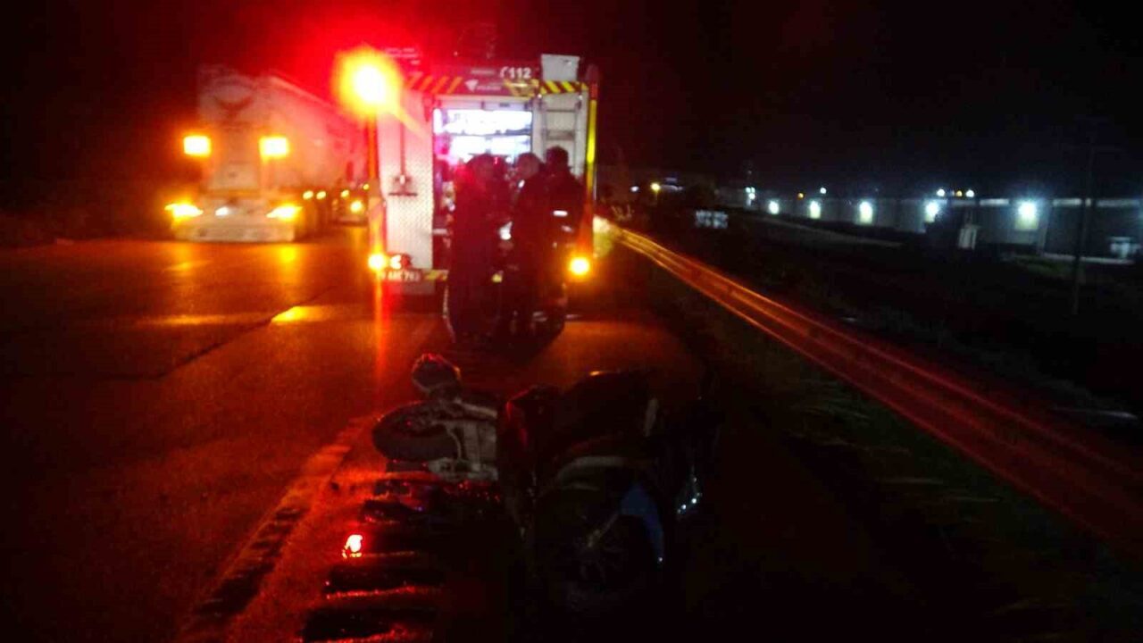 Kilis’te kamyonet ile motosikletin çarpıştığı trafik kazasında 1 kişi ağır