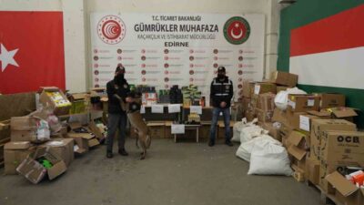 Edirne Kapıkule Gümrük Kapısı’nda gerçekleştirilen operasyonda, yurda giriş yapmak üzere
