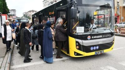 Karabük Belediyesi Ulaşım A.Ş., toplu taşıma araçlarında uygulanan 65 yaş
