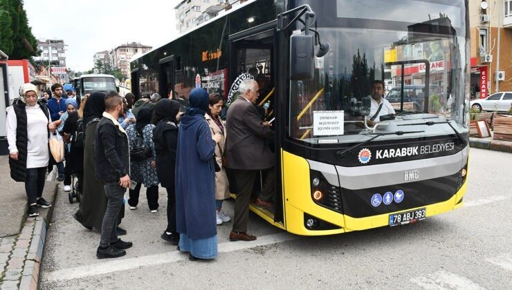 Karabük Belediyesi Ulaşım A.Ş., toplu taşıma araçlarında uygulanan 65 yaş