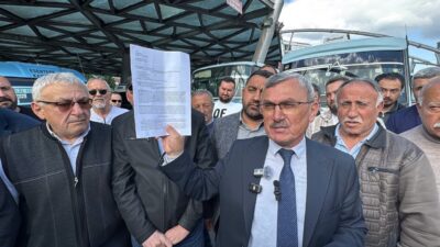 Karabük Şoförler ve Otomobilciler Odası Başkanı Cemal Topçu, belediyenin toplu