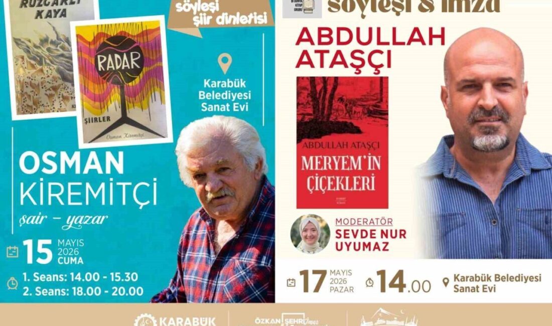 Karabük Belediyesi’nin kültür sanat etkinlikleri kapsamında şair ve yazarlar, Karabüklü